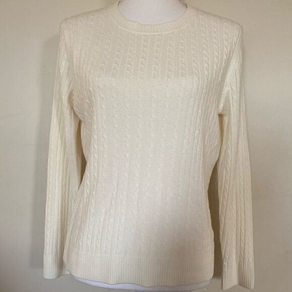 Designers Original White Cable Knit Sweater XS - Picture 1 of 10
